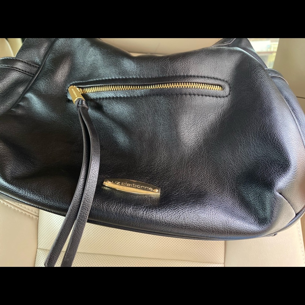 Liz Claiborne black tote bag